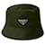 Cappello bucket in cotone e Re-Nylon Prada Verde Cachi  - vista 2