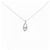Autre Marque Collana in platino e diamanti Argento