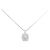 Autre Marque Collana in platino e diamanti Argento