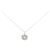 Autre Marque Collana in platino e diamanti Argento