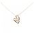Autre Marque Collana con pendente Cuore di Diamanti Au750 Rosa