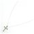 Autre Marque Collana Cross Diamond in Au750 Argento - vista 2
