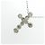 Autre Marque Collana Cross Diamond in Au750 Argento - vista 3