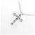 Autre Marque Collana Cross Diamond in Au750 Argento - vista 4