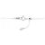 Autre Marque Collana Cross Diamond in Au750 Argento - vista 5