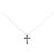 Autre Marque Collana Cross Diamond in Au750 Argento