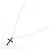 Autre Marque Collana Cross Diamond in Au750 Argento - vista 2