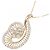 Autre Marque Collier Fleur en Diamants Au750 Rose - vue 3