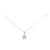 Autre Marque Collana Fiore in Diamanti Au750 Argento