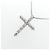 Autre Marque Collana Cross Diamond in Au750 - vista 4