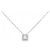 Autre Marque Collana in oro bianco 750 e diamanti Argento