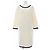 Timeless Chanel Kleid aus Kaschmirmischung Beige Marineblau