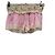 Autre Marque Short transparente creme e rosa