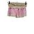 Autre Marque Short transparente creme e rosa - vista 2