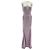 Victoria Beckham x Mango Lila Viscose Maxikleid
