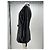 Autre Marque Kurzer Leder Trenchcoat Schwarz - Ansicht 3