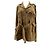 Autre Marque Beigefarbene Wildlederjacke mit Gürtel