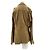 Autre Marque Beigefarbene Wildlederjacke mit Gürtel - Ansicht 2