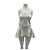 Autre Marque Top bustier con volant BITE bianco in cotone