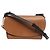 Smythson Bolso bandolera de cuero marrón estilo ecuestre Castaño
