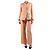 Weekend Max Mara Conjunto de dos piezas de lino rosa - talla UK 8