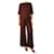 Eres Brown open-knit top and trouser set - size Castaño