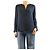 Vince Camicetta di seta blu navy - taglia M