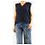 Autre Marque Ärmellose Seidenbluse in Navy - Größe UK 10 Marineblau - Ansicht 3