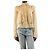 Isabel Marant Etoile Blusa de babados bordados neutra - tamanho UK 6