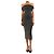 Self portrait Schwarzes Midikleid mit Hotfix-Strasssteinen - Größe UK 8