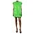 Stella Mc Cartney Mini-Kleid aus grünem Jacquard mit Kette - Größe UK 4