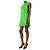 Stella Mc Cartney Mini-Kleid aus grünem Jacquard mit Kette - Größe UK 4 - Ansicht 3