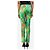 Versace Pantalones con estampado de conchas verdes - talla UK 4 - vista 3