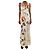 Roberto Cavalli Off-white Blumen Maxi-Kleid - Größe UK 8 Weiß