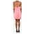 Attico Mini-Kleid in Rosa mit Diamant-Trägern - Größe UK 8 Pink - Ansicht 2
