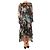 Zimmermann Schwarzes transparentes Kleid mit Rüschen und Blumen - Größe UK 10