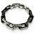 Bracciale a catena Monogram Louis Vuitton Nero Argento