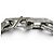 Bracciale a catena Monogram Louis Vuitton Nero Argento - vista 6