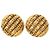 Orecchini Chanel Gold CC placcati oro a forma di conchiglia con clip D'oro