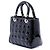 Dior Lady Dior Cannage Schwarz Lackleder Größe Medium - Ansicht 2