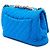 Chanel Blue Jumbo Classic Perforated Jersey Single Flap - vista 2