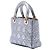 Dior Silver Small Metallic Grained Calfskin Cannage Supple Lady Dior Argento - vista 2