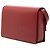 Borsa Bellechasse di Saint Laurent in pelle di vitello e scamosciato rosso, misura Medium Bordò - vista 2