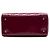 Lady Dior Cannage in vernice rosso, misura Medium Bordò - vista 3