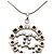 Collana con pendente Chanel Silver CC Brass Strass Argento - vista 3