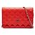 Chanel Orange CC Patent Wallet on Chain Rot
