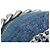 Clutch rotonda 19 in denim blu con catena Chanel - vista 11