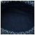 Borsa a secchiello Chanel Blue CC in denim intrecciato e rafia con coulisse - vista 4