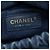 Borsa a secchiello Chanel Blue CC in denim intrecciato e rafia con coulisse - vista 5