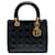 Dior Black Medium Patent Cannage Lady Dior Nero